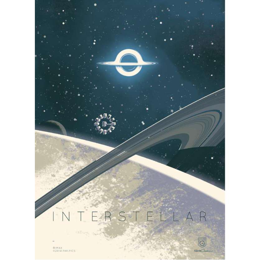 INTERSTELLAR Limited Imax Poster AMC C - 12x16 in. - 2014 - Christopher Nolan, Matthew McConaughey