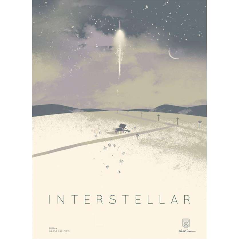 INTERSTELLAR Limited Imax Poster AMC B - 12x16 in. - 2014 - Christopher Nolan, Matthew McConaughey