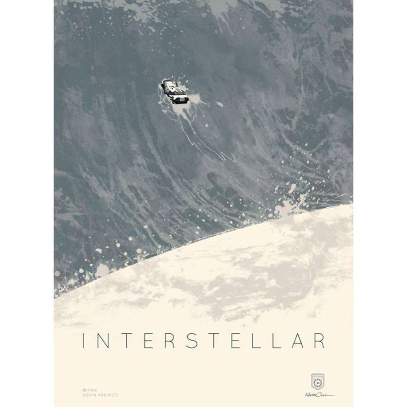 INTERSTELLAR Affiche Imax AMC A - 30x40 cm. - 2014 - Matthew McConaughey, Christopher Nolan