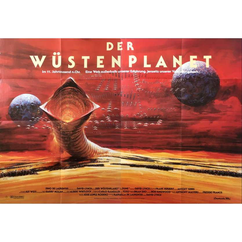 DUNE Original Movie Poster  - 47x66 in. - 1984 - David Lynch, Kyle McLachlan