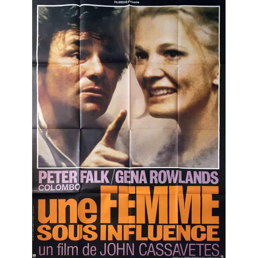 UNE FEMME SOUS INFLUENCE Affiche de film  - 120x160 cm. - 1974 - Gena Rowlands, John Cassavetes