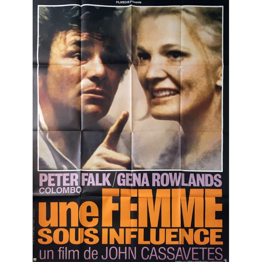 UNE FEMME SOUS INFLUENCE Affiche de film - 120x160 cm. - 1974 - Gena Rowlands, John Cassavetes