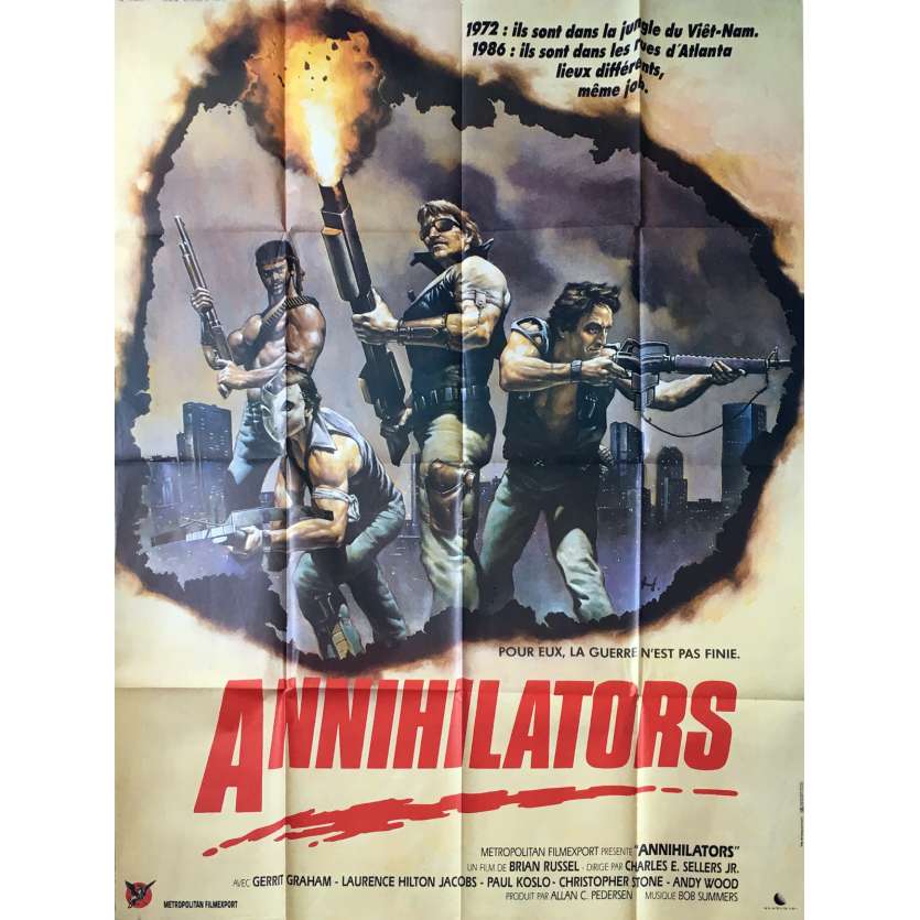 ANNIHILATOR Original Movie Poster  - 47x63 in. - 1986 - Michael Chapman, Susan Blakely