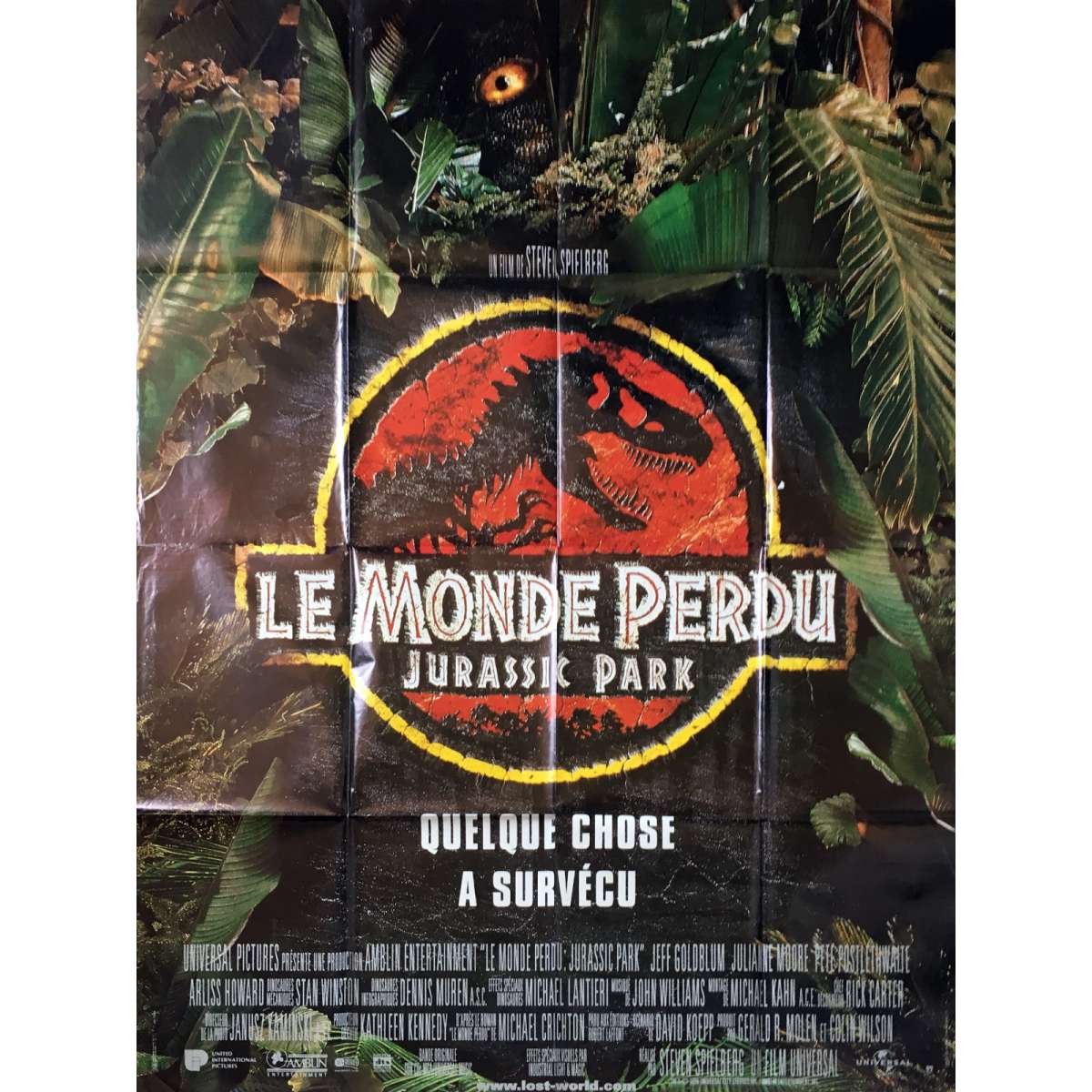 Affiche de JURASSIC PARK 2 LE MONDE PERDU