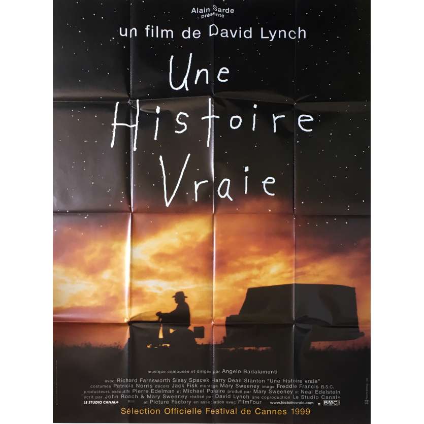 UNE HISTOIRE VRAIE Affiche de film  - 120x160 cm. - 1999 - Richard Farnsworth, David Lynch