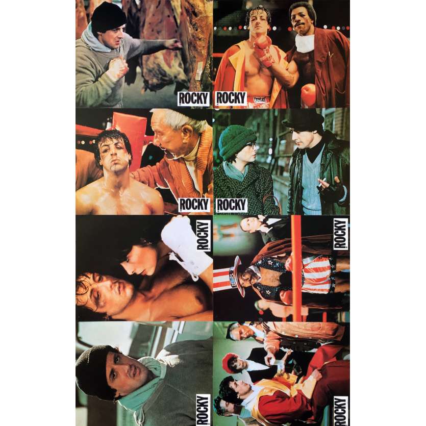 ROCKY Original Lobby Card set - 9x12 in. - 1976 - Sylvester Stallone