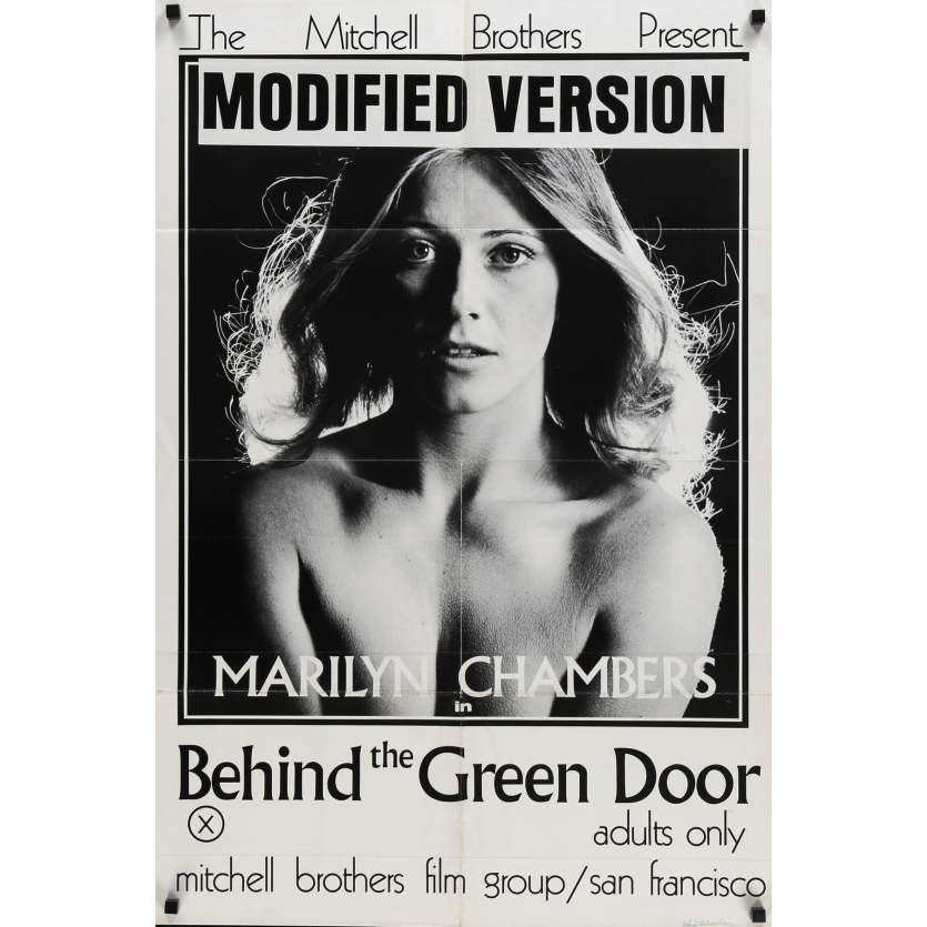 DERRIERE LA PORTE VERTE Affiche de film  - 69x102 cm. - 1972 - Marilyn Chambers, Mitchell Bros