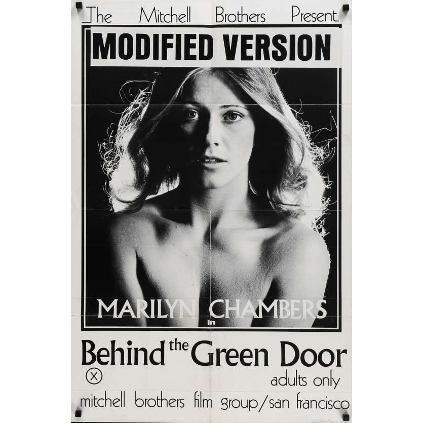 DERRIERE LA PORTE VERTE Affiche de film - 69x102 cm. - 1972 - Marilyn Chambers, Mitchell Bros