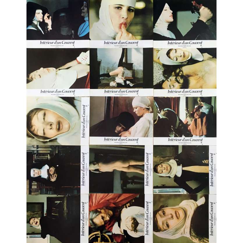WITHIN A CLOISTER Original Lobby Cards  - 9x12 in. - 1978 - Walerian Borowczyk, Ligia Branice