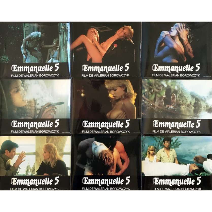 EMMANUELLE 5 Original Lobby Cards  - 9x12 in. - 1987 - Walerian Borowczyk, Monique Gabrielle