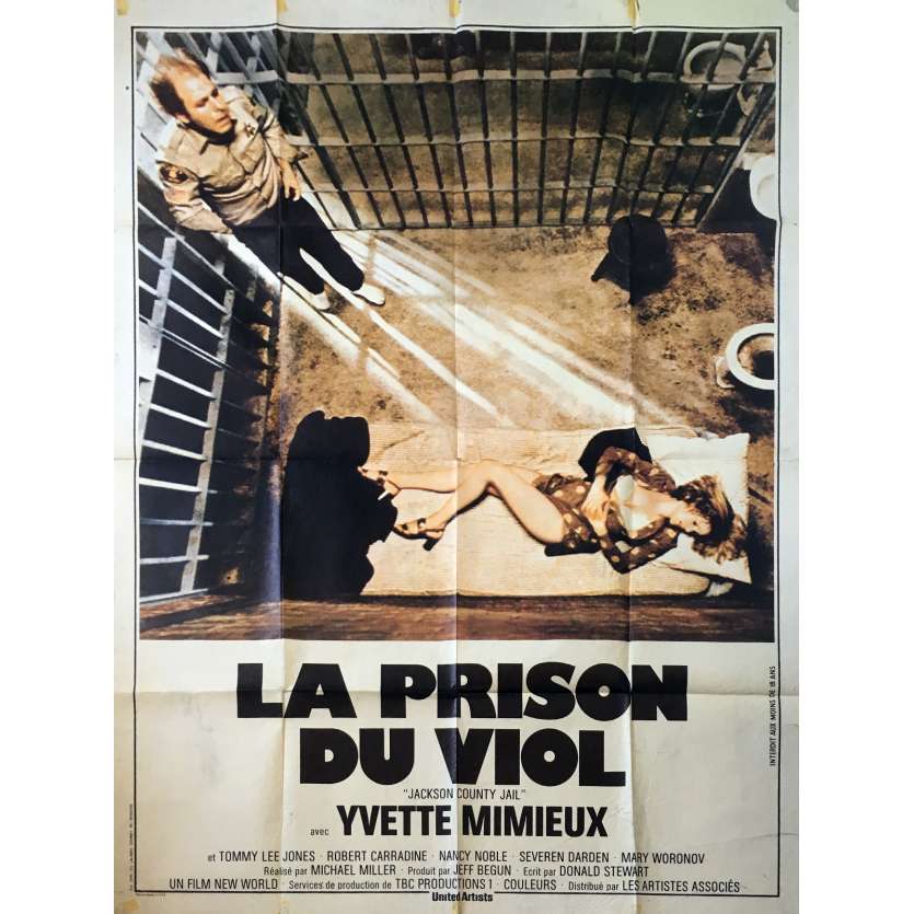 JACKSON COUNTY JAIL Original Movie Poster - 47x63 in. - 1976 - Michael Miller, Yvette Mimieux