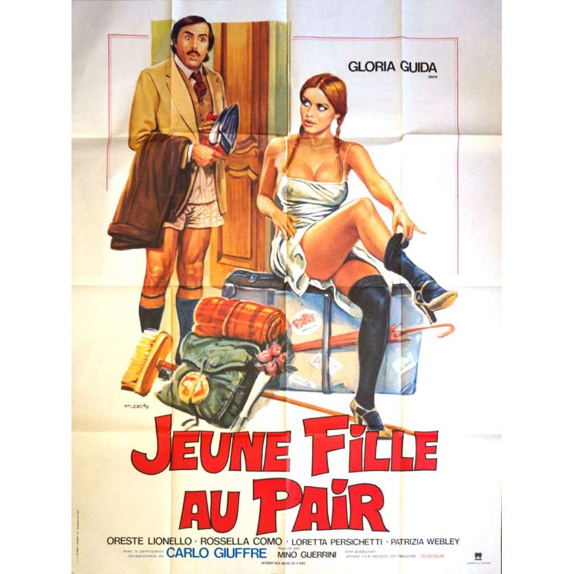 THE BEST French Movie Poster 47x63 - 1980 - Mino Guerrini, Gloria Guida, Oreste Lionello