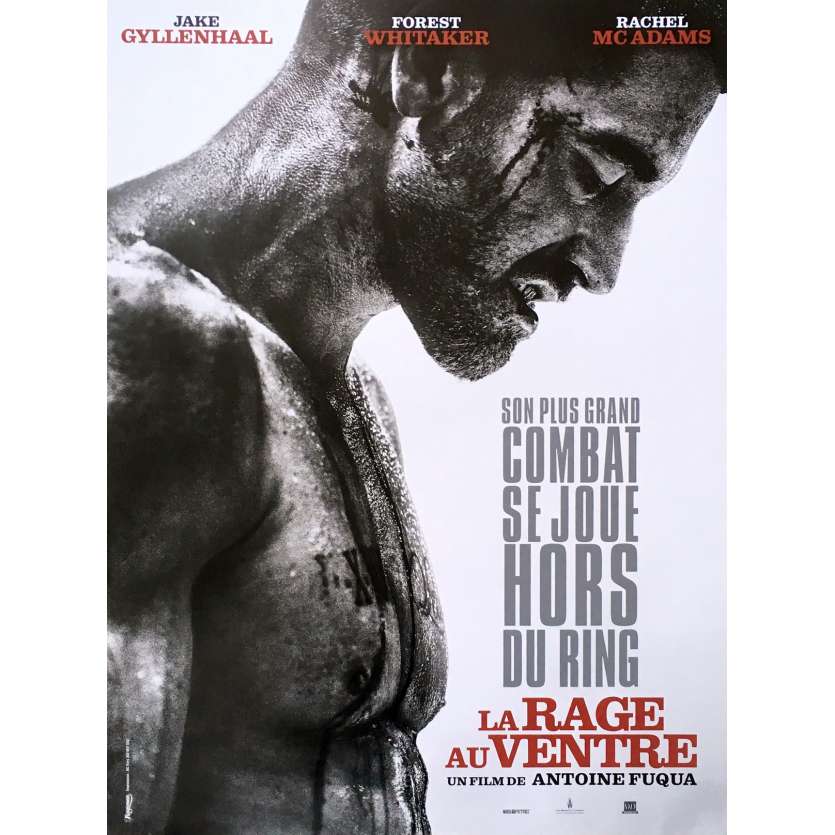 LA RAGE AU VENTRE Affiche de film 40x60 - 2015 - Jake Gyllenhaal, Antoine Fuqua