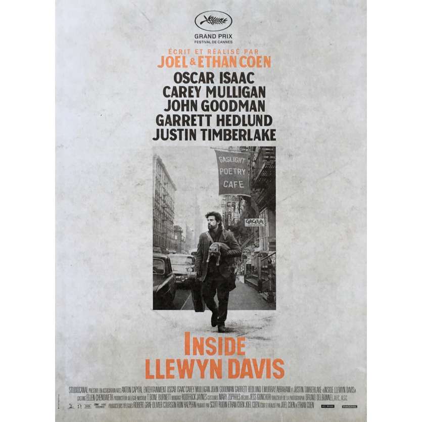 INSIDE LLEWYN DAVIS French Movie Poster 15x21 - 2013 - Joel Coen, Oscar Isaac