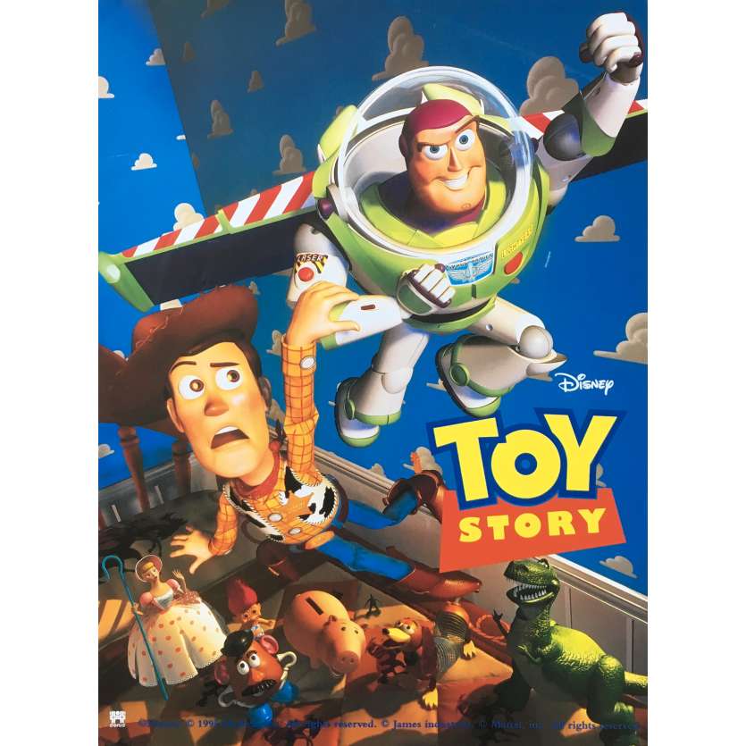 TOY STORY Affiche de film 40x60 - 1995 - Tom Hanks, John Lasseter