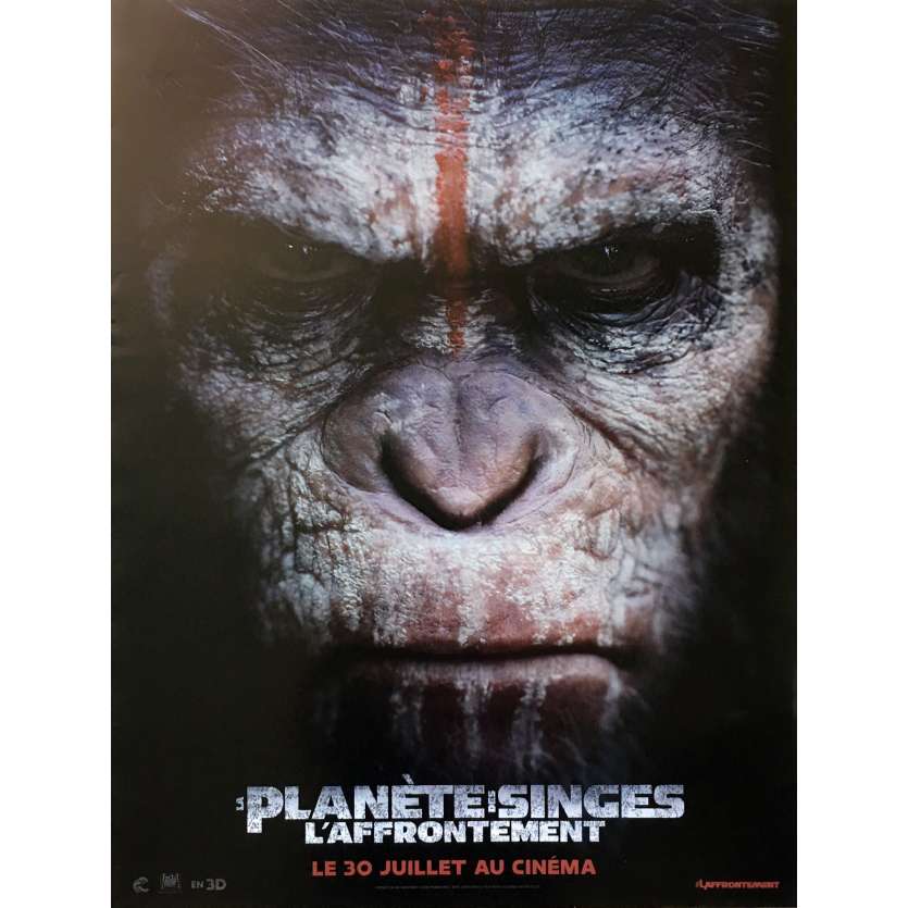 DAWN OF THE PLANET OF THE APES Original Movie Poster Style B - 15x21 in. - 2014 - Matt Reeves, Gary Oldman