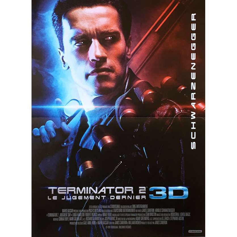 TERMINATOR 2 Original Movie Poster - 15x21 in. - 2017 - James Cameron, Arnold Schwarzenegger