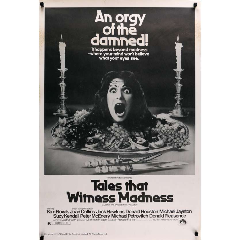TALES THAT WITNESS MADNESS Original Movie Poster - 27x40 in. - 1973 - Freddie Francis, Donald Pleasance
