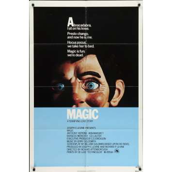 MAGIC Affiche de film - 69x102 cm. - 1978 - Anthony Hopkins, Richard Attenborough