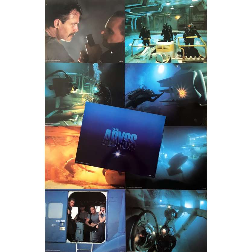 THE ABYSS Original Lobby Cards - 11x14 in. - 1989 - James Cameron, Ed Harris