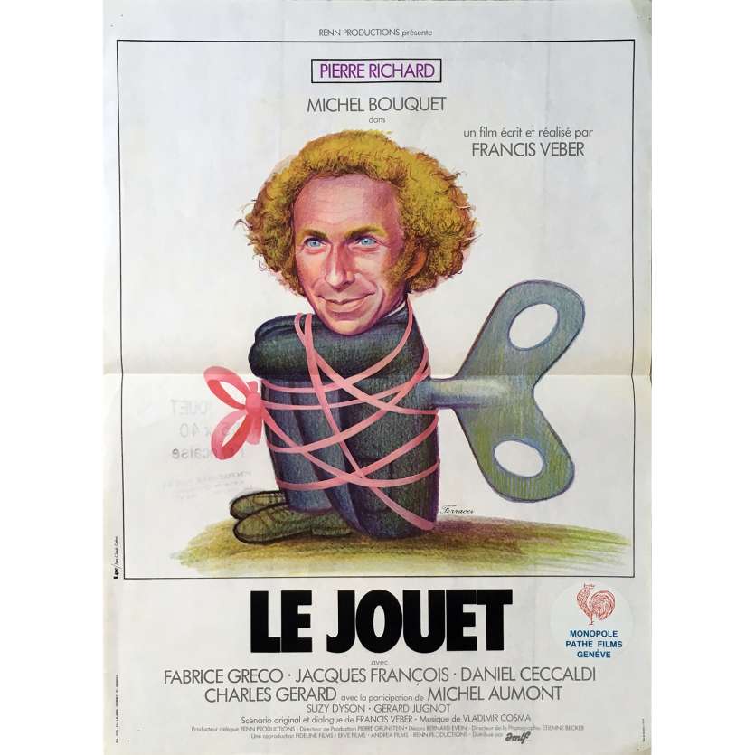 THE TOY Original Movie Poster - 15x21 in. - 1976 - Francis Veber, Pierre Richard