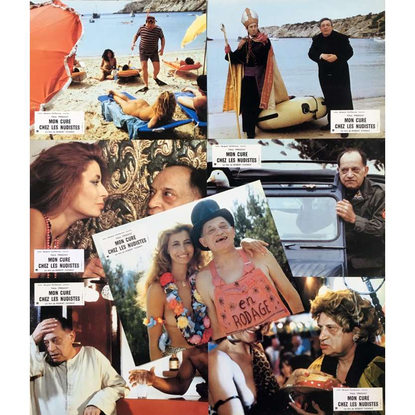 Mon Curé Chez Les Nudistes Diffusion MON CURE CHEZ LES NUDISTES Lobby Cards 9x12 in.