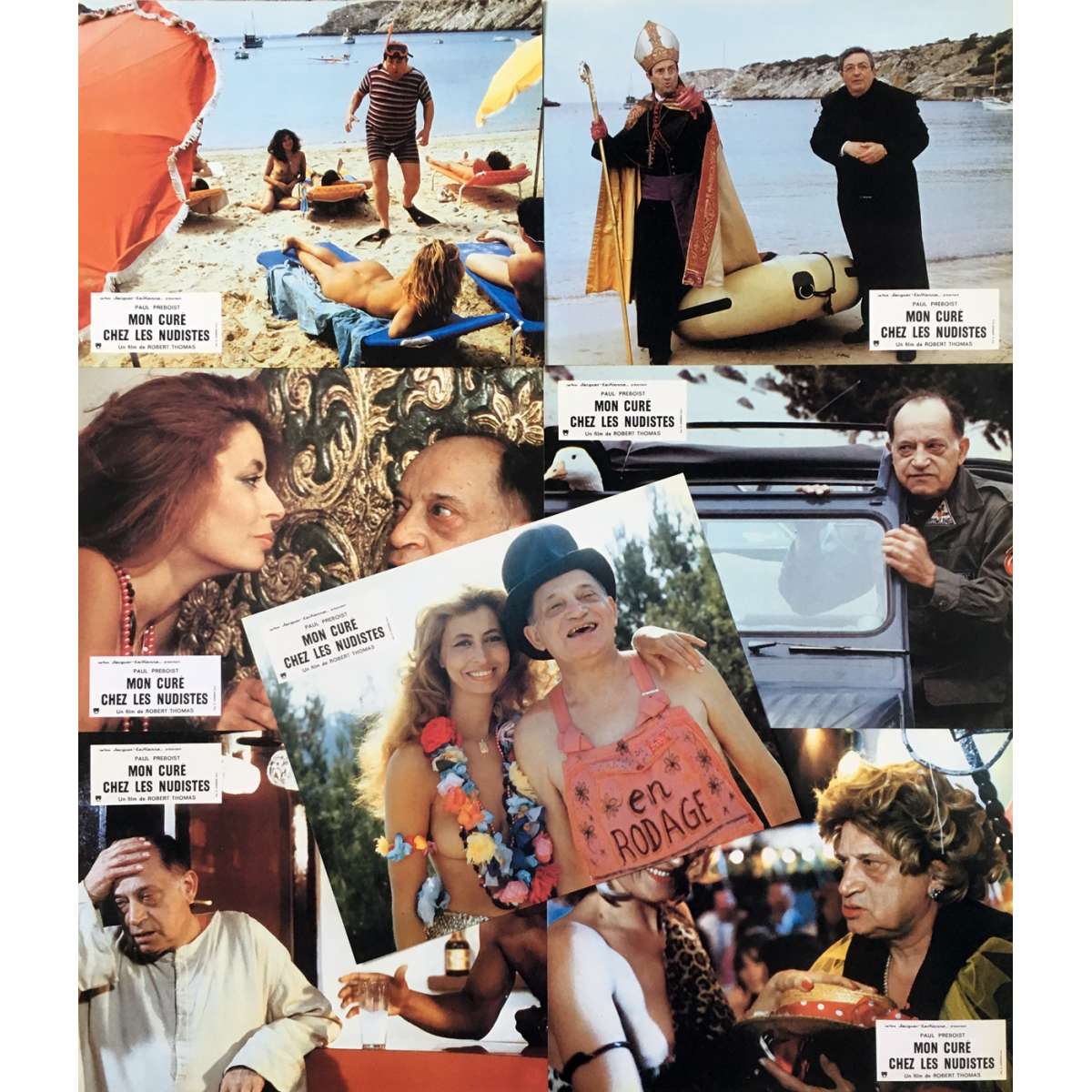 Mon Curé Chez Les Nudistes Critique MON CURE CHEZ LES NUDISTES Lobby Cards 9x12 in.
