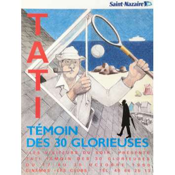 JACQUES TATI, TEMOIN DES 30 GLORIEUSES Affiche de film - 40x60 cm. - 1990 - 0, 0 JACQUES TATI, TEMOIN DES 30 GLORIEUSES Affiche de film - 40x60 cm. - 1990 - 0, 0