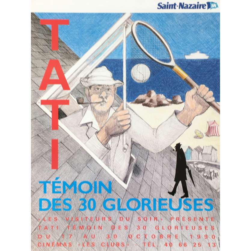 JACQUES TATI, TEMOIN DES 30 GLORIEUSES Affiche de film - 40x60 cm. - 1990 - 0, 0
