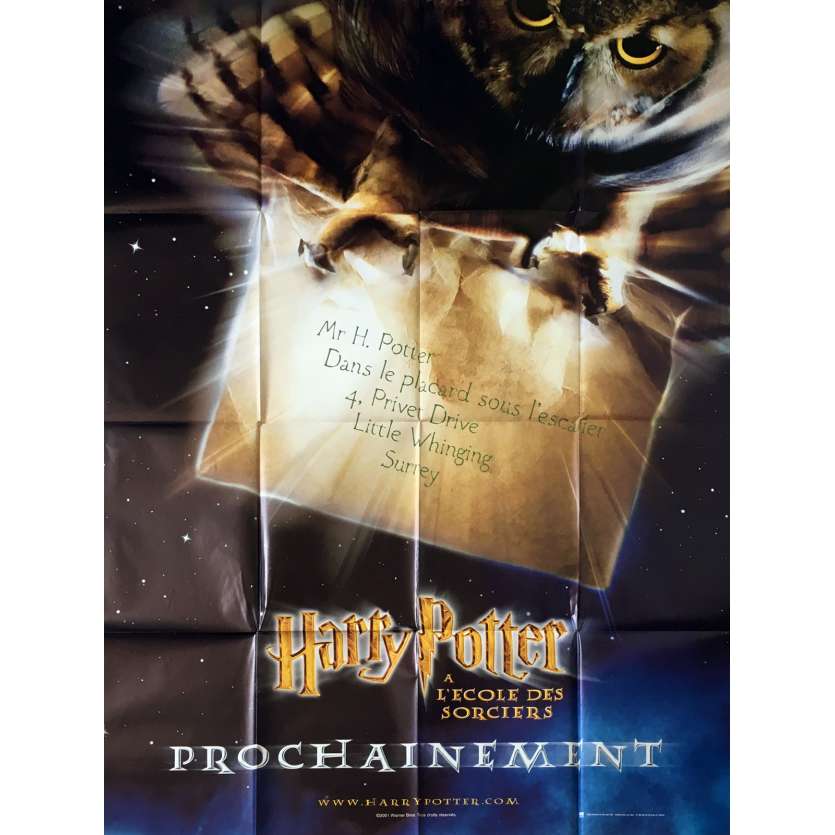 HARRY POTTER Affiche de film Prev. - 120x160 cm. - 2001 - Daniel Radcliffe, Chris Colombus