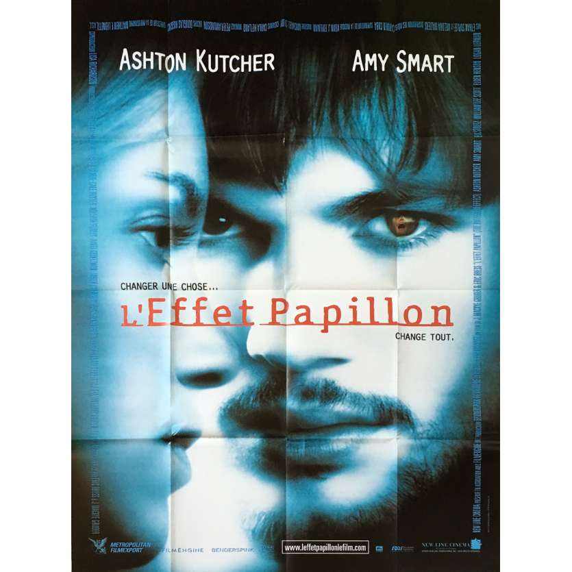 L'EFFET PAPILLON Affiche de film  - 120x160 cm. - 2004 - Ashton Kutcher, Eric Bress