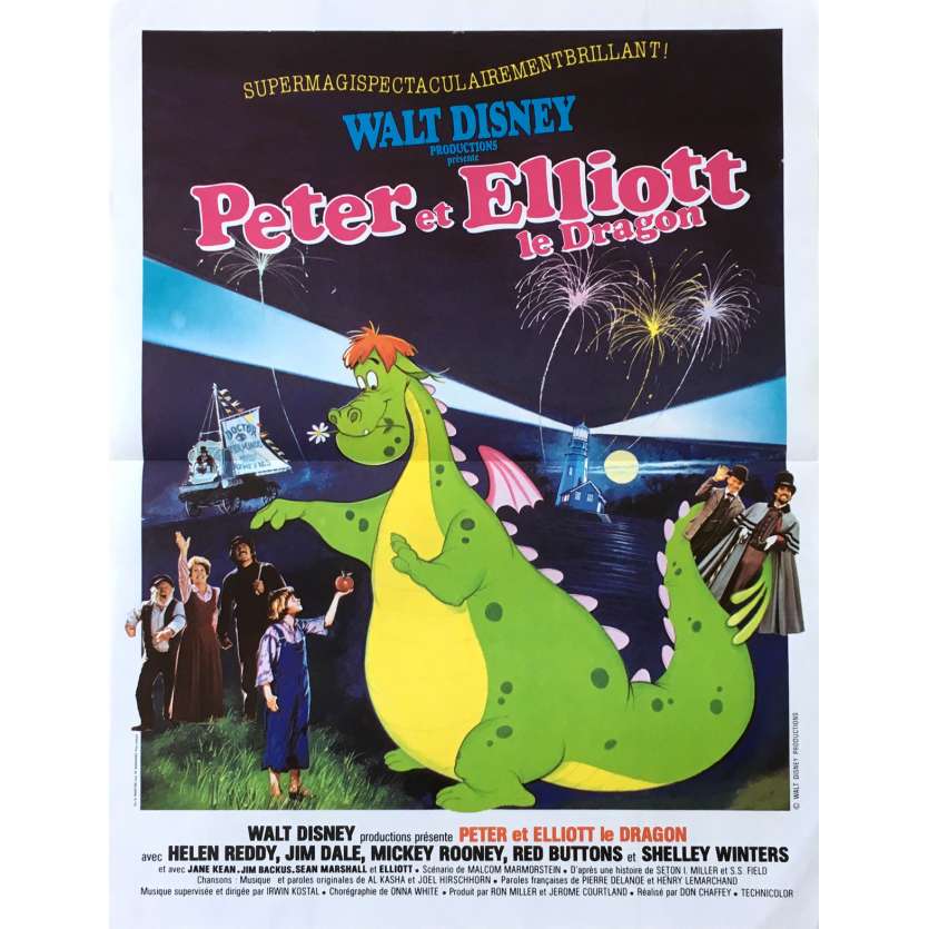 PETE'S DRAGON Original Movie Poster  - 15x21 in. - 1977 - Walt Disney, Sean Marshall