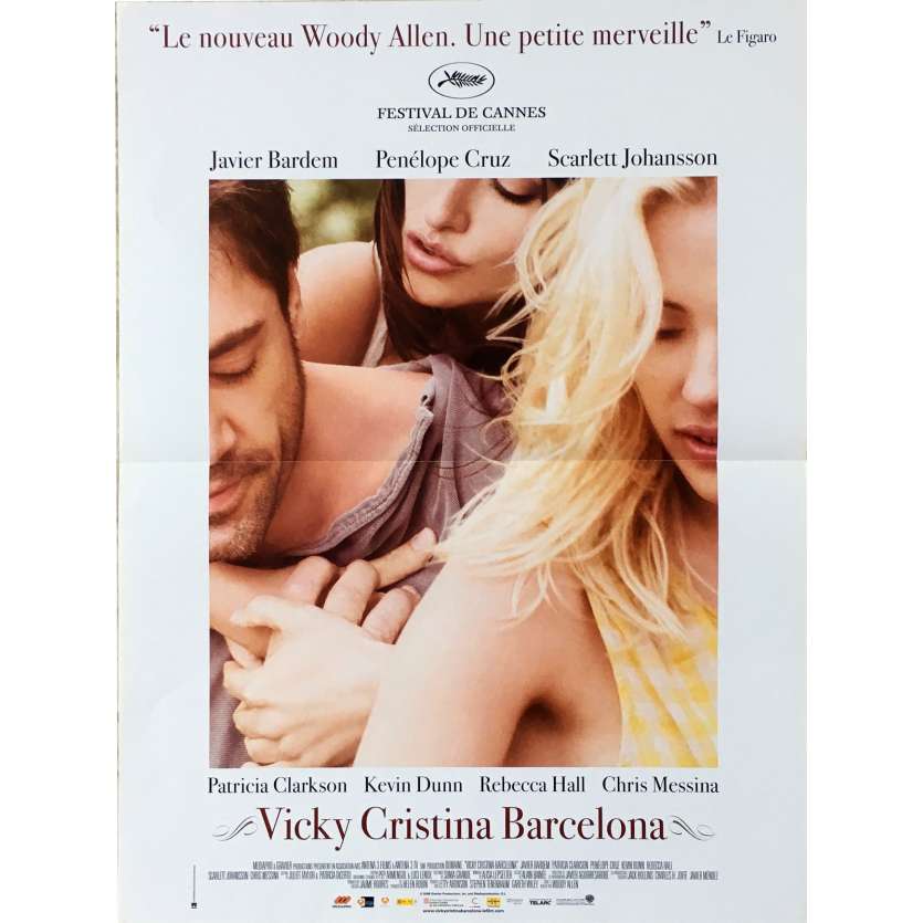 VICKY CRISTINA BARCELONA Original Movie Poster  - 15x21 in. - 2008 - Woody Allen, Rebecca Hall