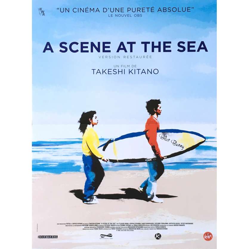 A SCENE AT THE SEA Original Movie Poster  - 15x21 in. - 1991 - Takeshi Kitano, Claude Maki