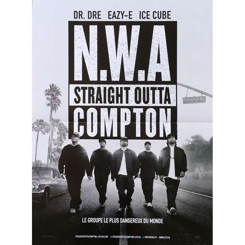 STRAIGHT OUTTA COMPTON Original Movie Poster  - 15x21 in. - 2015 - F. Gary Gray, O'Shea Jackson Jr.