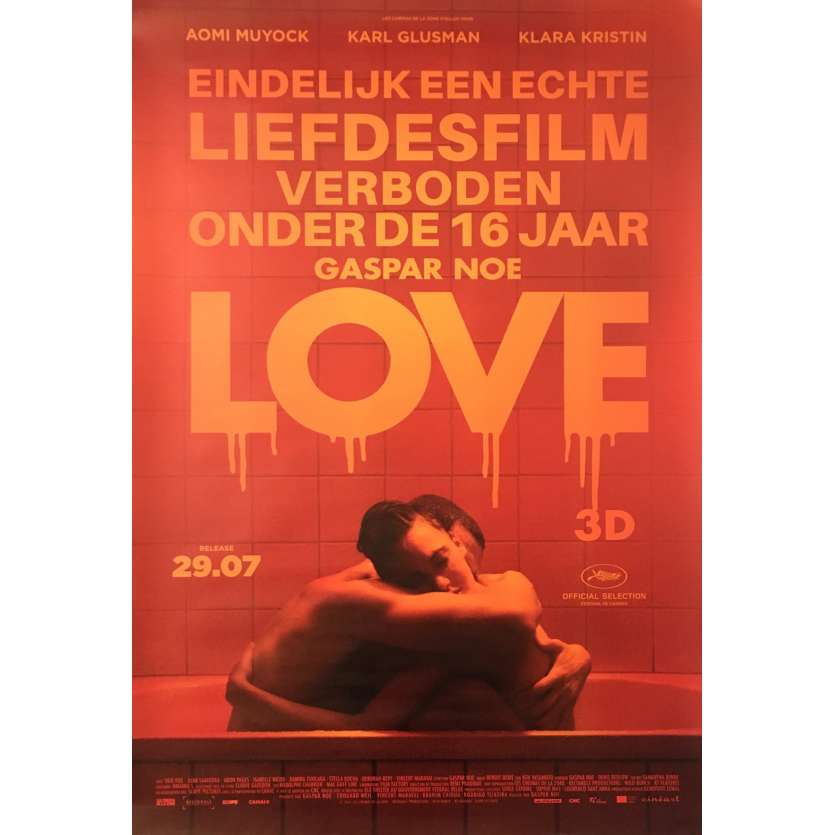 LOVE affiche de film - 80x120 cm - 2015 - Gaspar Noe