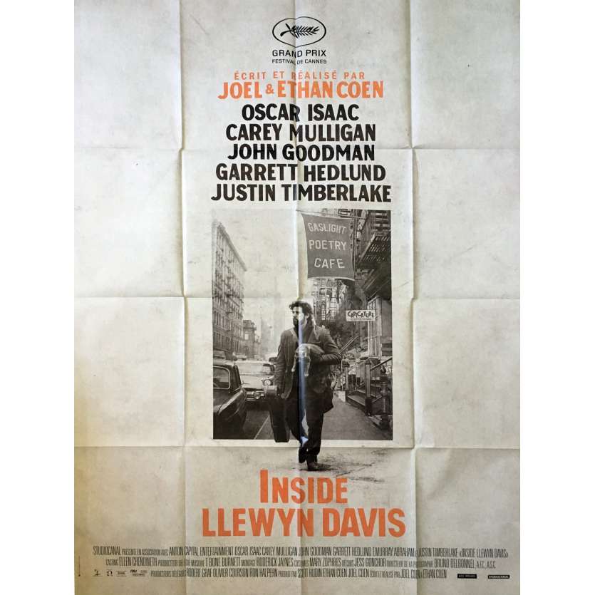 INSIDE LLEWYN DAVIS Affiche de film 120x160 - 2013 - Oscar Isaac, Joel Coen