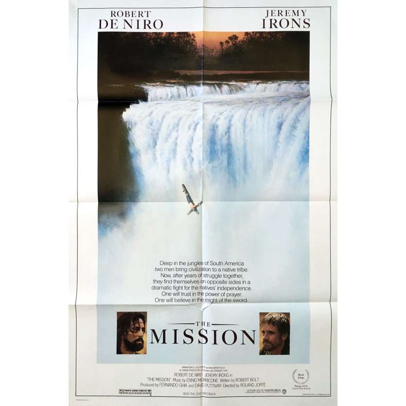 MISSION Affiche de film Intl. 69x104 - 1986 - Robert de Niro, Roland Joffé