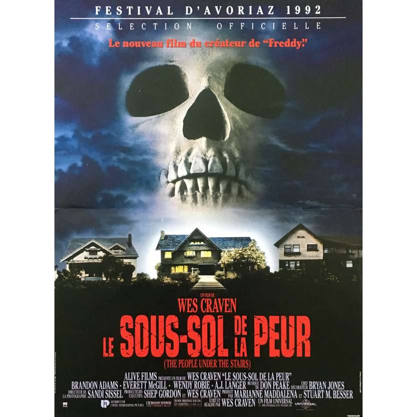LE SOUS-SOL DE LA PEUR Affiche de film - 40x60 cm. - 1991 - Everett McGill, Wes Craven