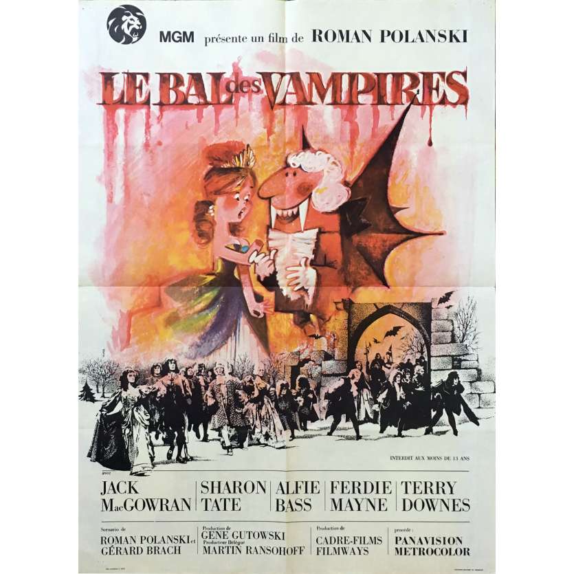 LE BAL DES VAMPIRES Affiche de film - 60x80 cm. - 1967 - Sharon Tate, Roman Polanski