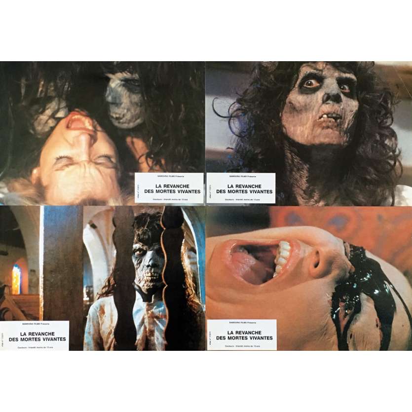 THE REVENGE OF THE LIVING DEAD GIRLS Original Lobby Cards - 9x12 in. - 1987 - Pierre B. Reinhard, Cornélia Wilms