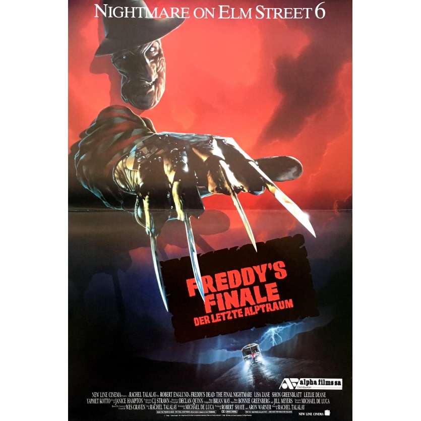 FREDDY'S DEAD Original Movie Poster - 15x21 in. - 1991 - Wes Craven, Robert Englund