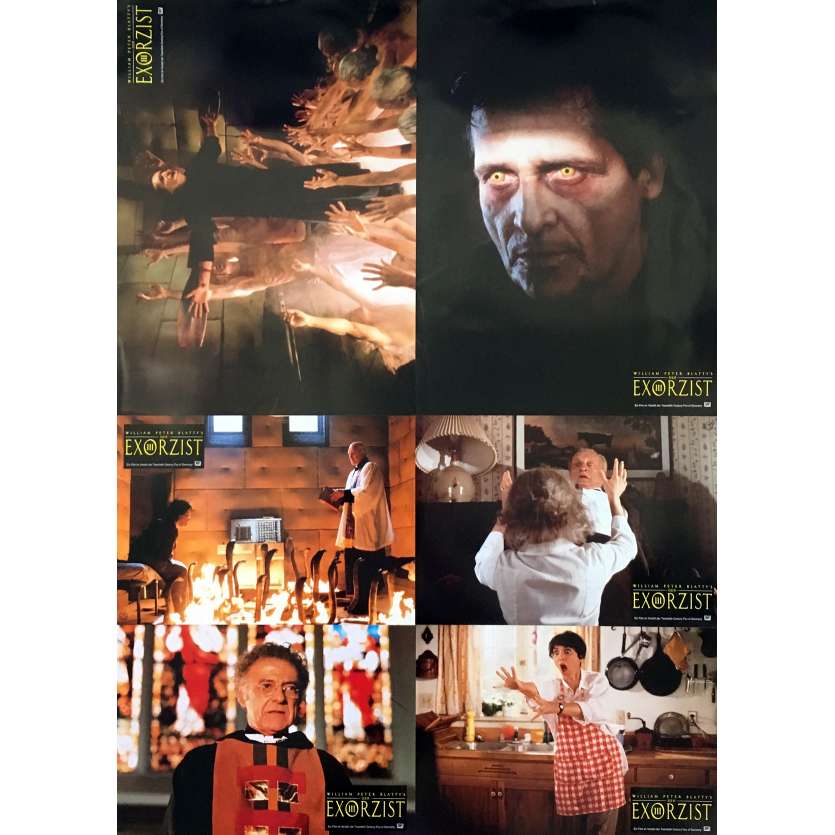 THE EXORCIST III Original Lobby Cards x18 - 9x11,5 in. - 1990 - William Peter Blatty, Brad Dourif