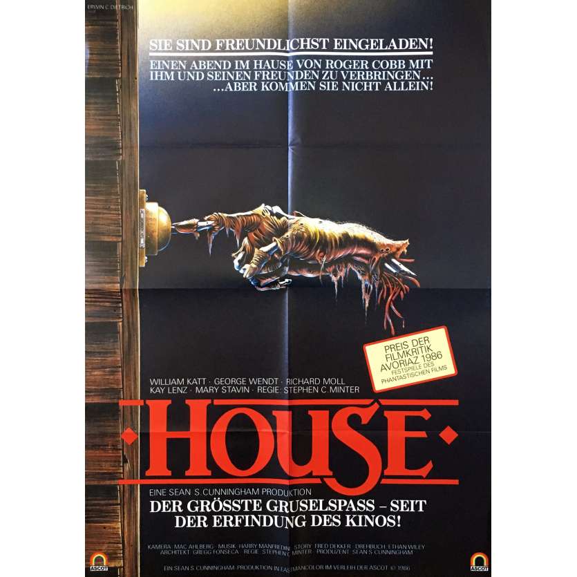 HOUSE Affiche de film - 59x84 cm. - 1984 - William Katt, Steve Miner