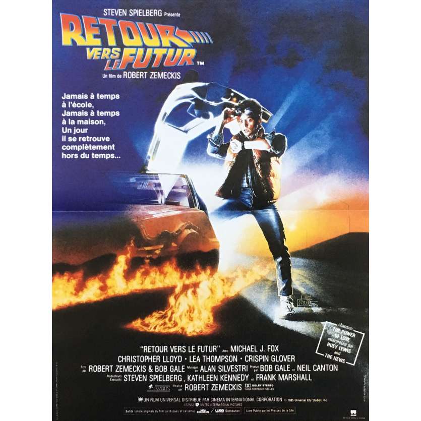 BACK TO THE FUTURE Original Movie Poster - 15x21 in. - 1985 - Robert Zemeckis, Michael J. Fox