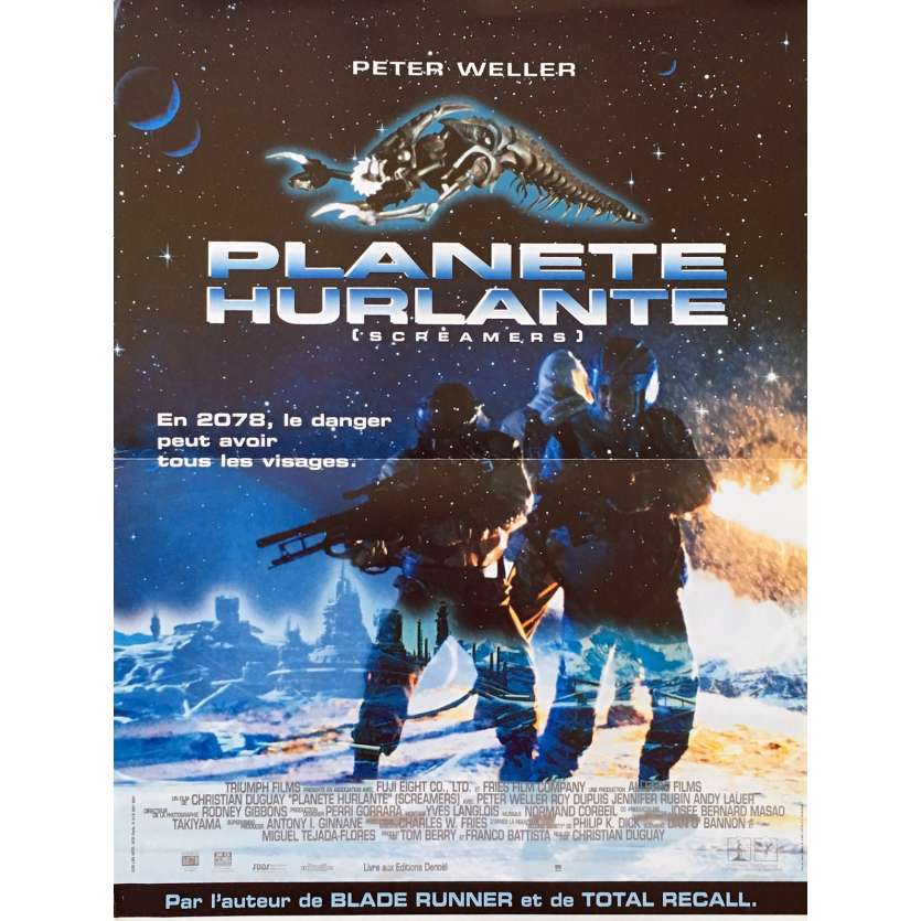SCREAMERS Original Movie Poster - 15x21 in. - 1995 - Chritian Duguay, Peter Weller