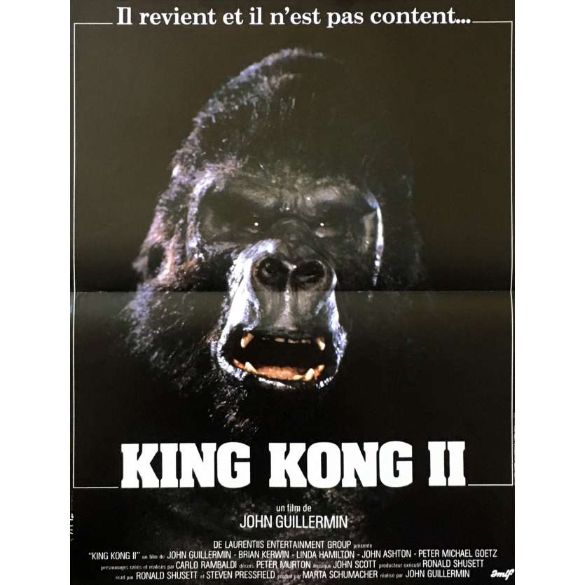 KING KONG Original Movie Poster  - 15x21 in. - 1976 - John Guillermin, Fay Wray