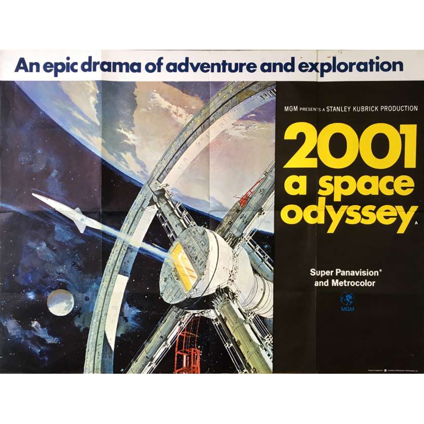 2001 A SPACE ODYSSEY Original British Quad Poster signed by Keir Dullea and Gary Lockwood