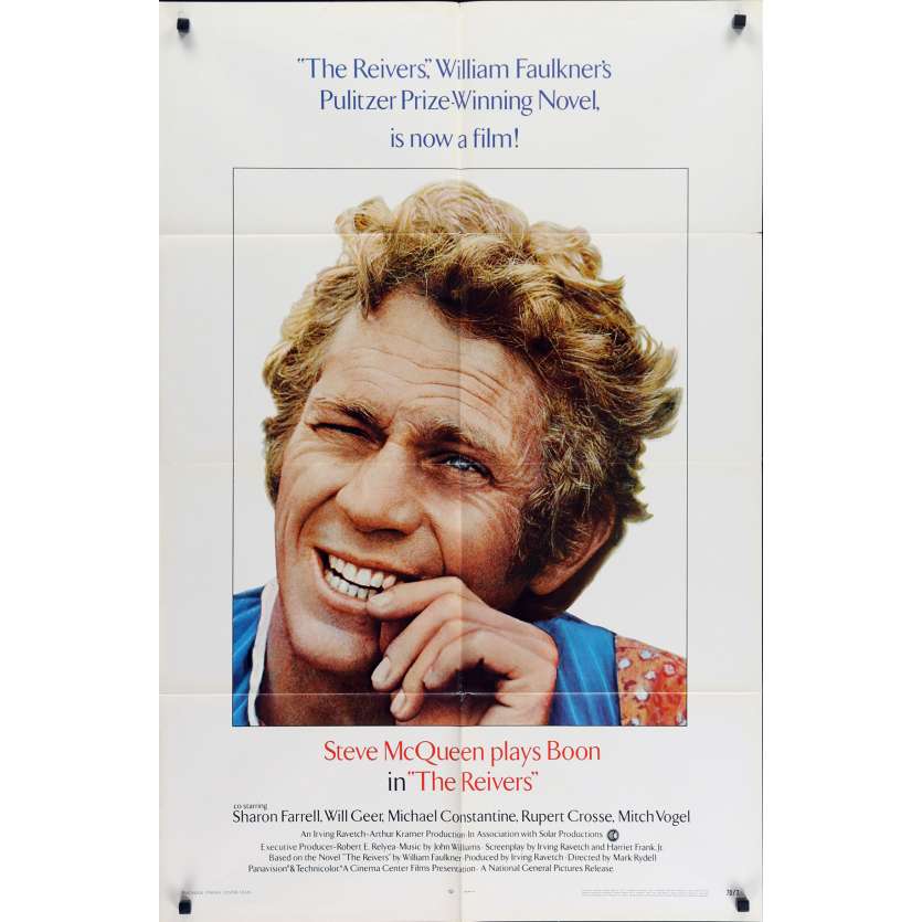 REIVERS Affiche de film  - 69x102 cm. - 1969 - Steve McQueen, Mark Rydell