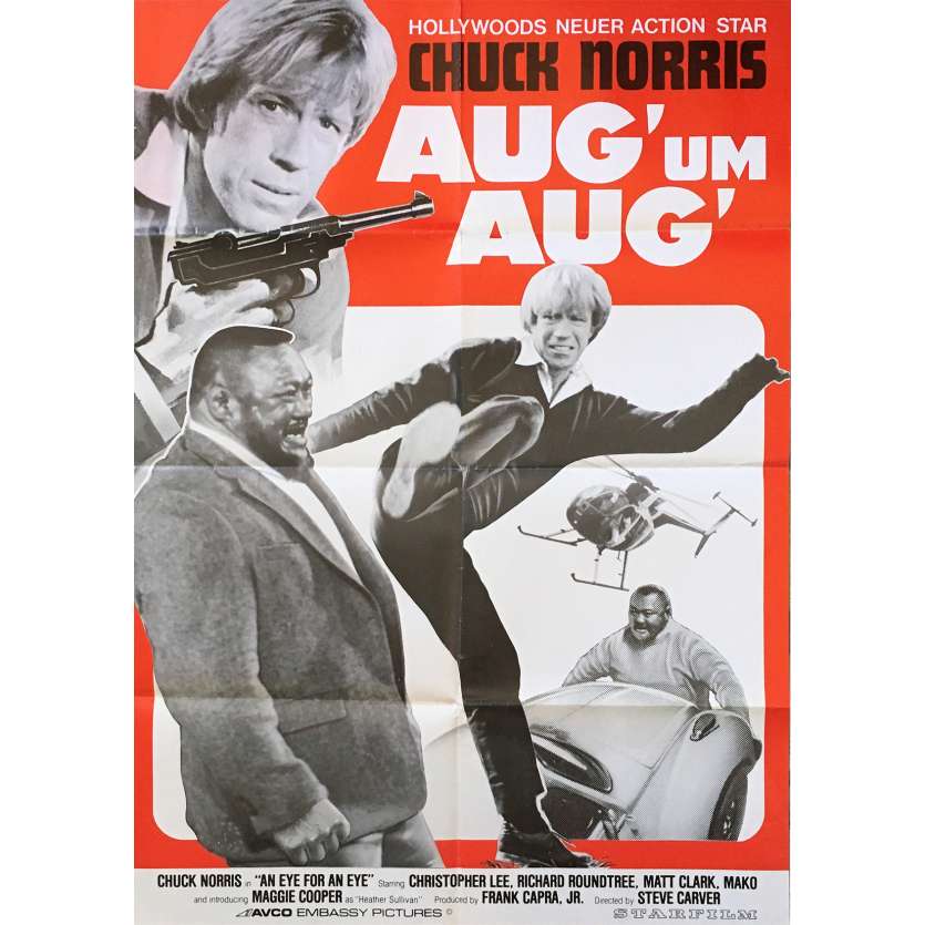 DENT POUR DENT Affiche de film - 59x84 cm. - 1981 - Chuck Norris, Steve Carver